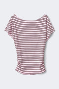 Soft slouchy loungewear top - Blue dot