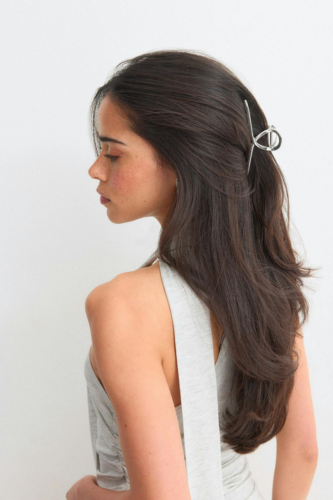 2-pack knot metal hair clip - Multi gold