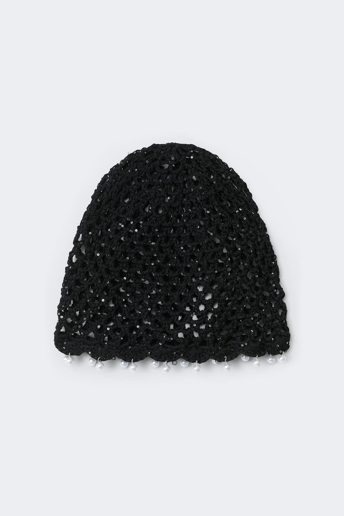 Crochet beanie - Noir