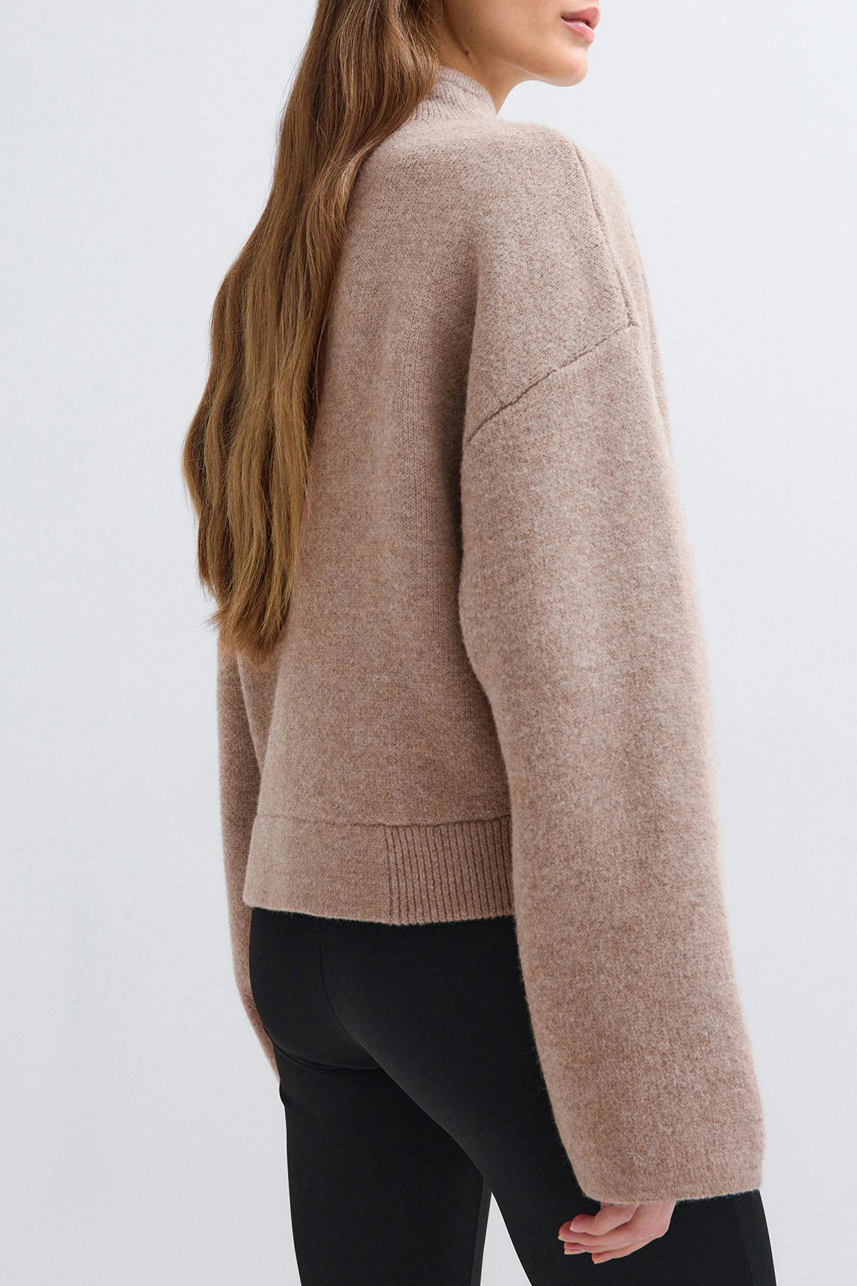 Knitted jacket - Desert taupe