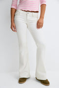 Y angel wings flare jeans - Bleu clair