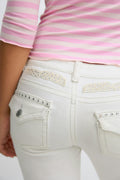 Y angel wings flare jeans - Bleu clair
