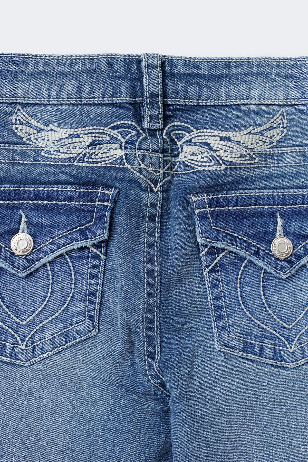 Y angel wings flare jeans - Blanc