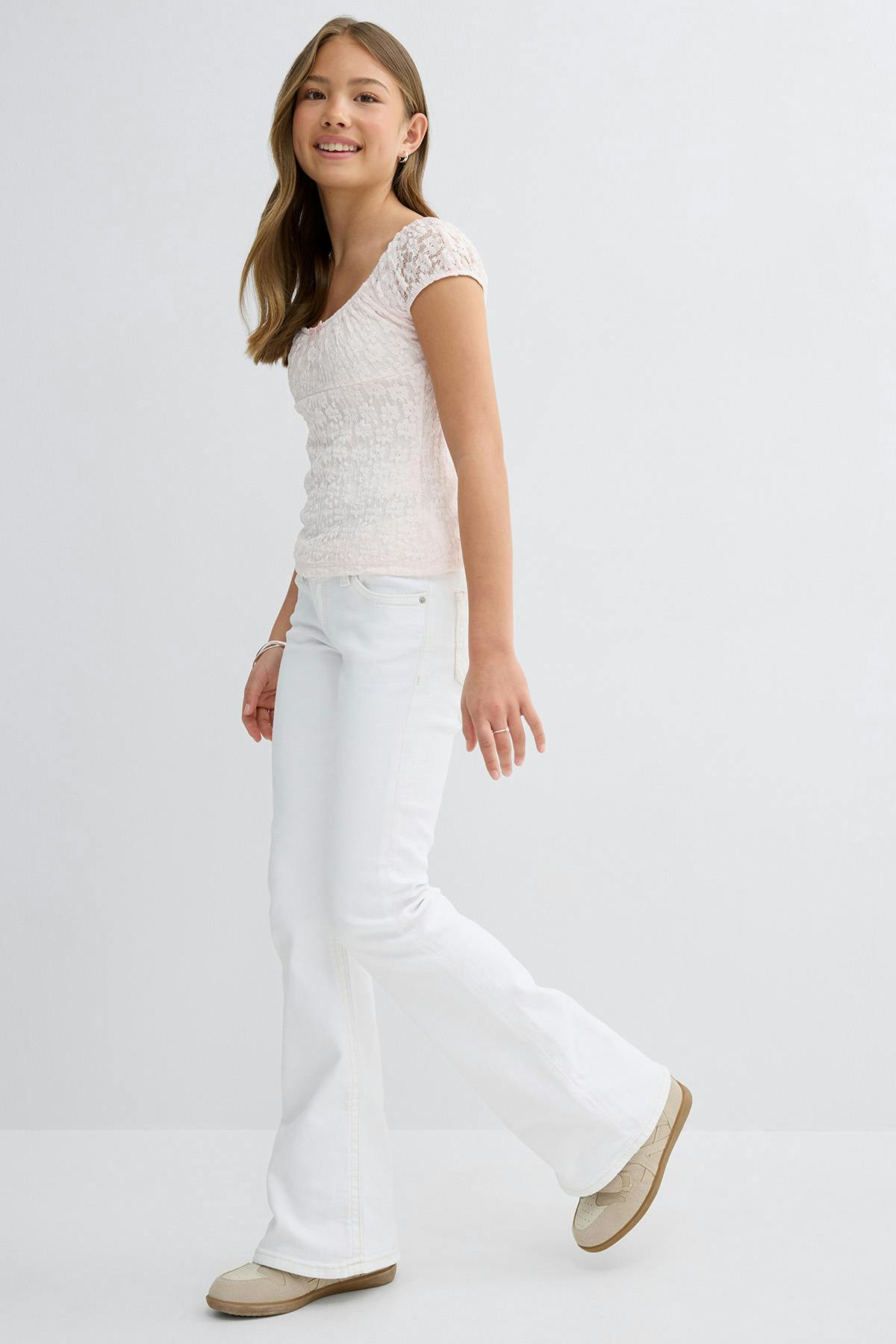 Y dixie low flare jeans - Gris clair