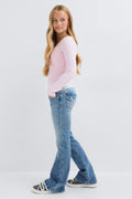 Y holy low flare jeans - Vintage blue