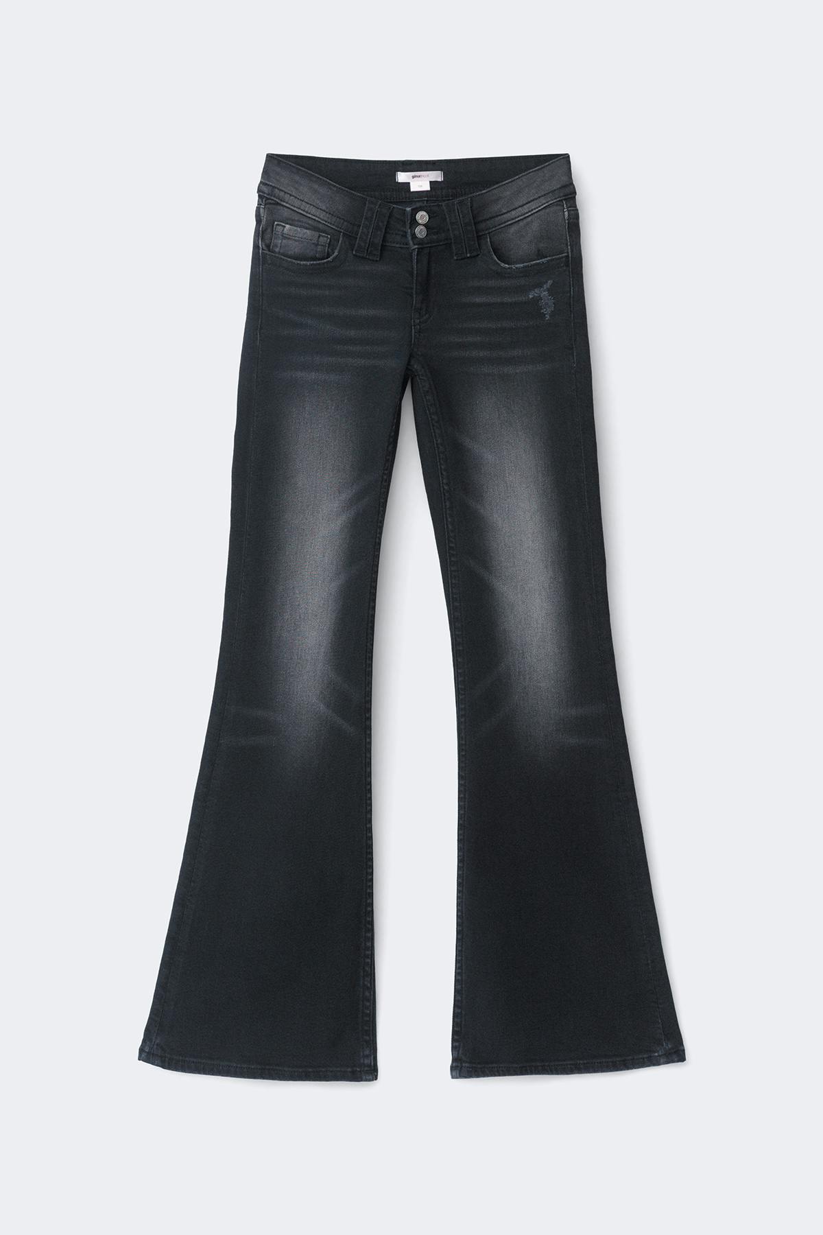 Y holy low flare jeans - Offblack
