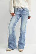 Y low rise flare jeans - Bleu clair