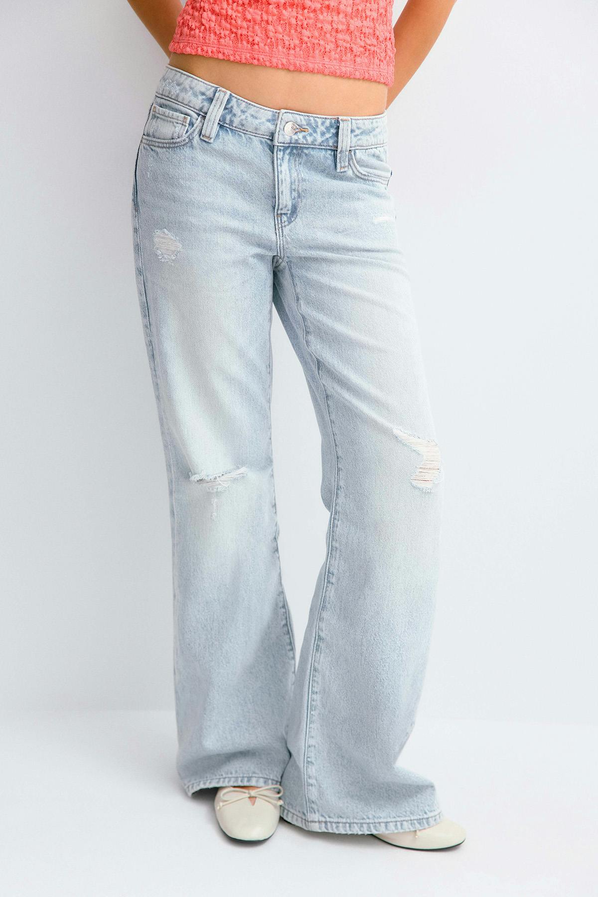 Y lucky loose bootcut jeans - Bleu clair