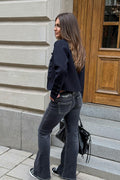 14+ delowlow flare jeans - Mid blue