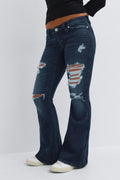 14+ low rise flare jeans - Noir