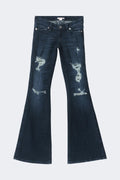 14+ low rise flare jeans - Noir