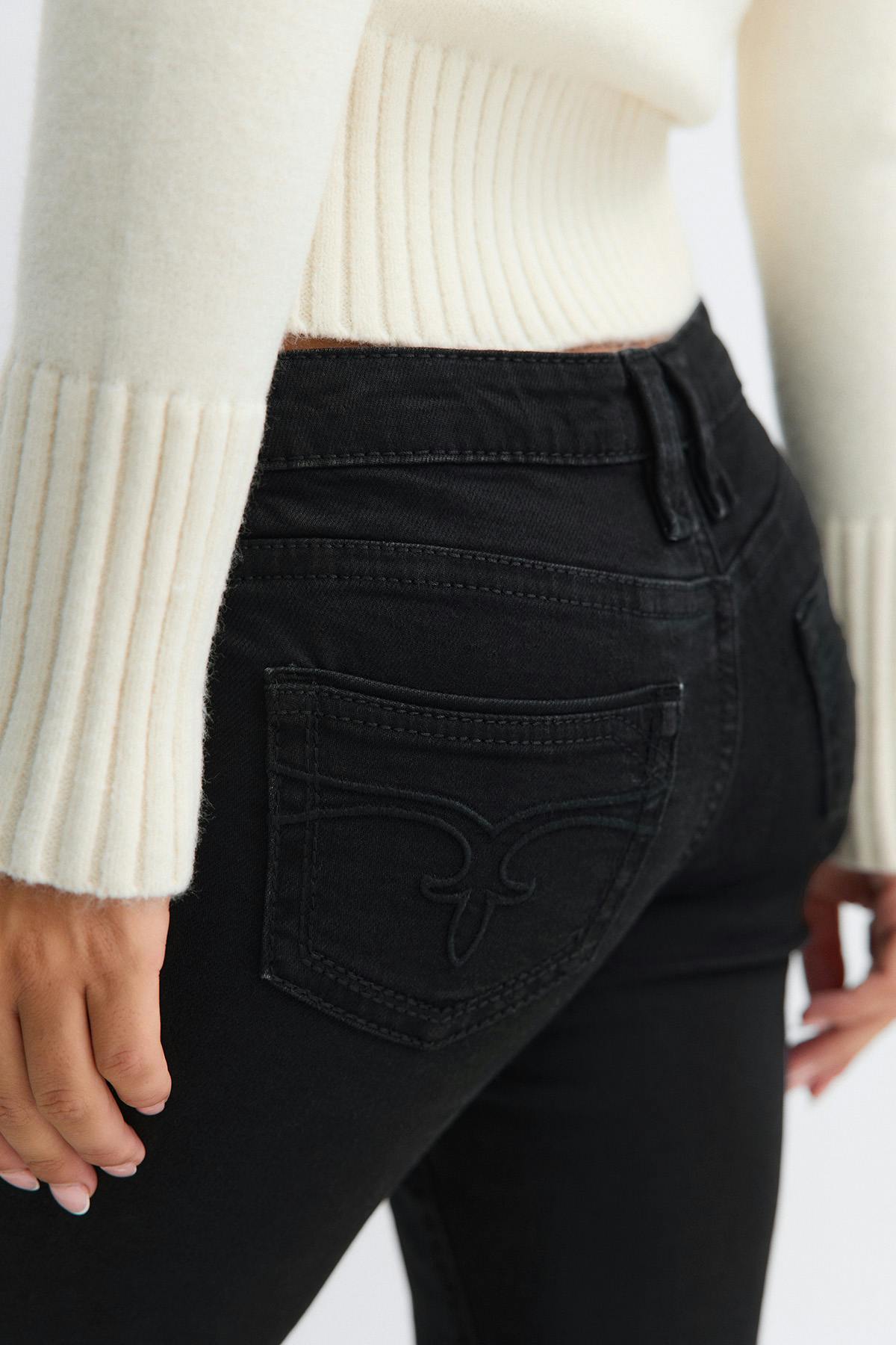 14+ low rise flare jeans - Super lt blue ripped