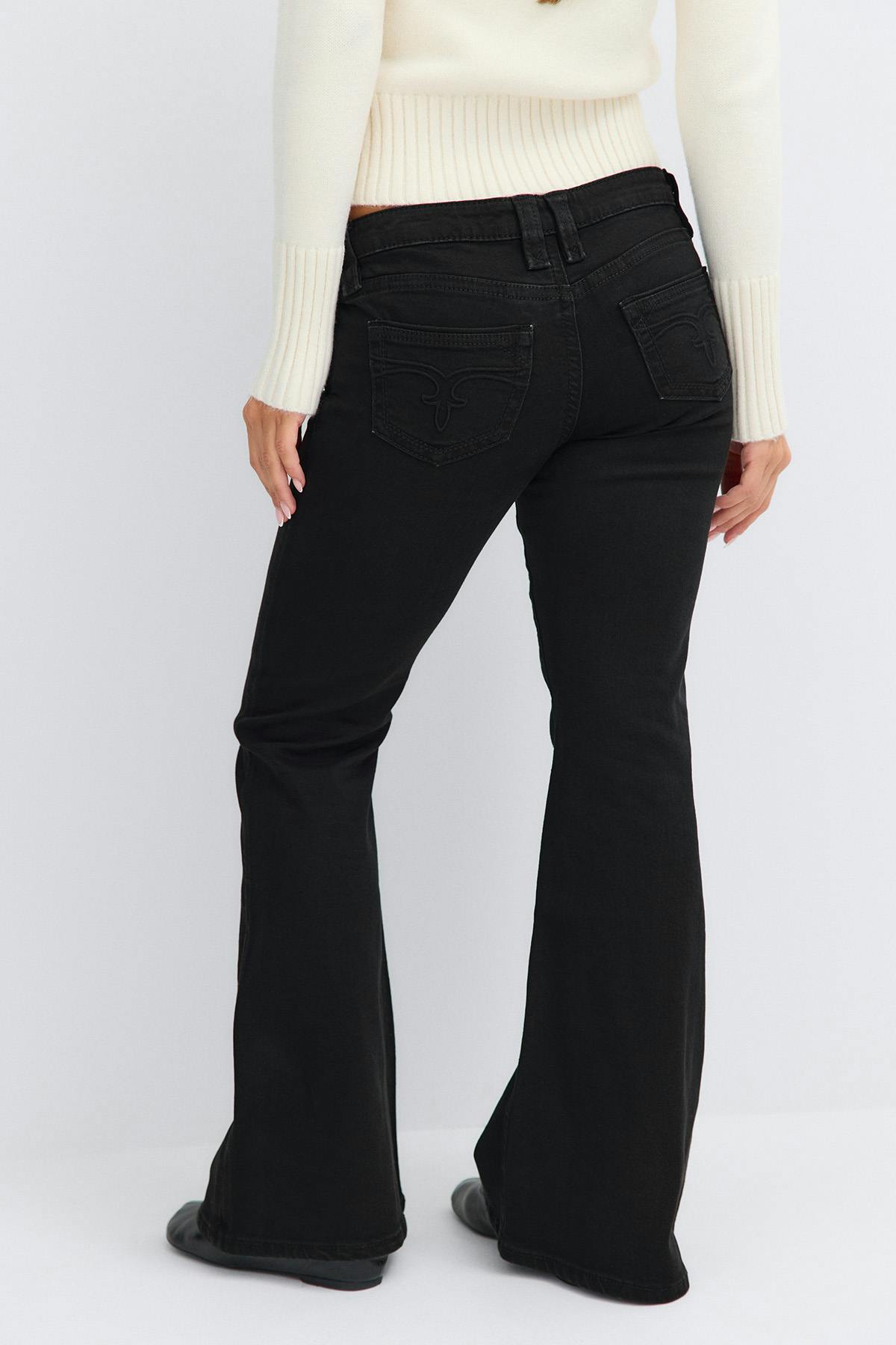 14+ low rise flare jeans - Super lt blue ripped