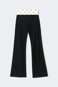 14+ low waist fold trousers - Black/print