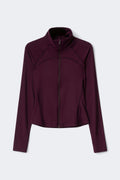 Zip yoga jacket - Marron foncé