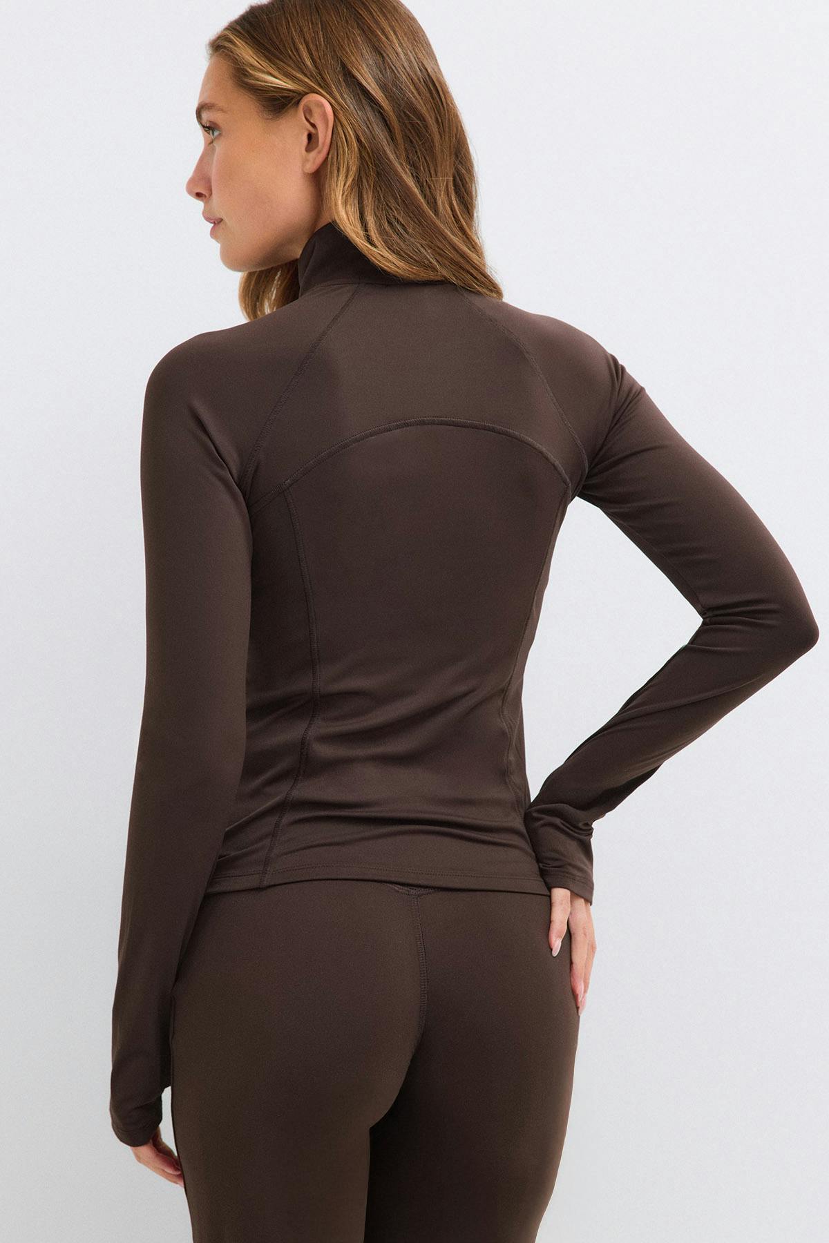 Zip yoga jacket - Noir