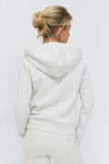 14+ 2 way zip hoodie - Lt greym/print