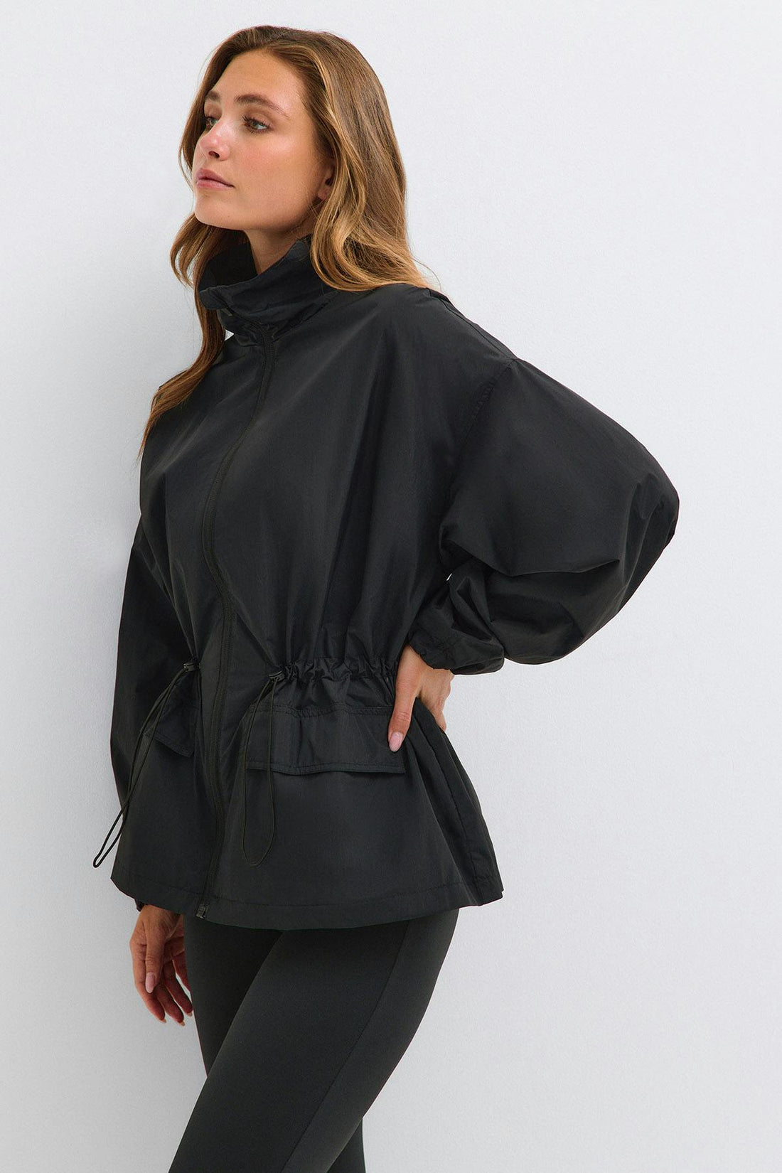 Cinched waist sport jacket - Noir