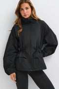 Cinched waist sport jacket - Noir