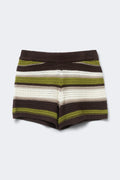 Multi stripe knitted shorts - Multi stripe