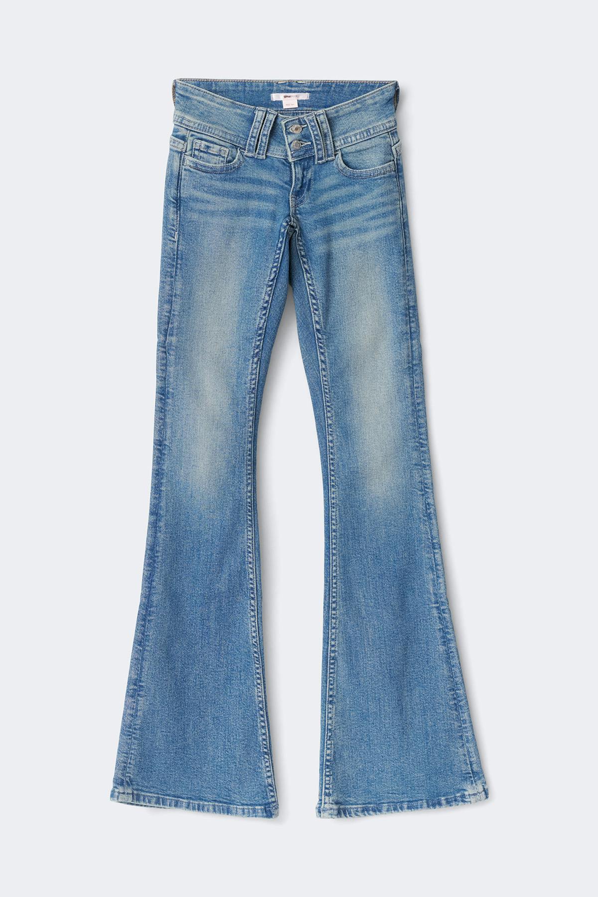 14+ holy low flare jeans - Vintage blue