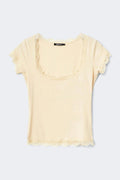 Lace detail top - Lotus