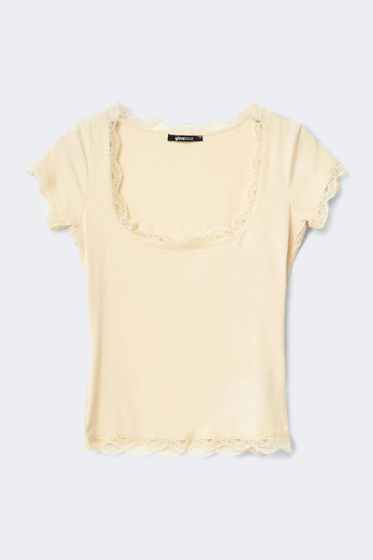 Lace detail top - Lotus