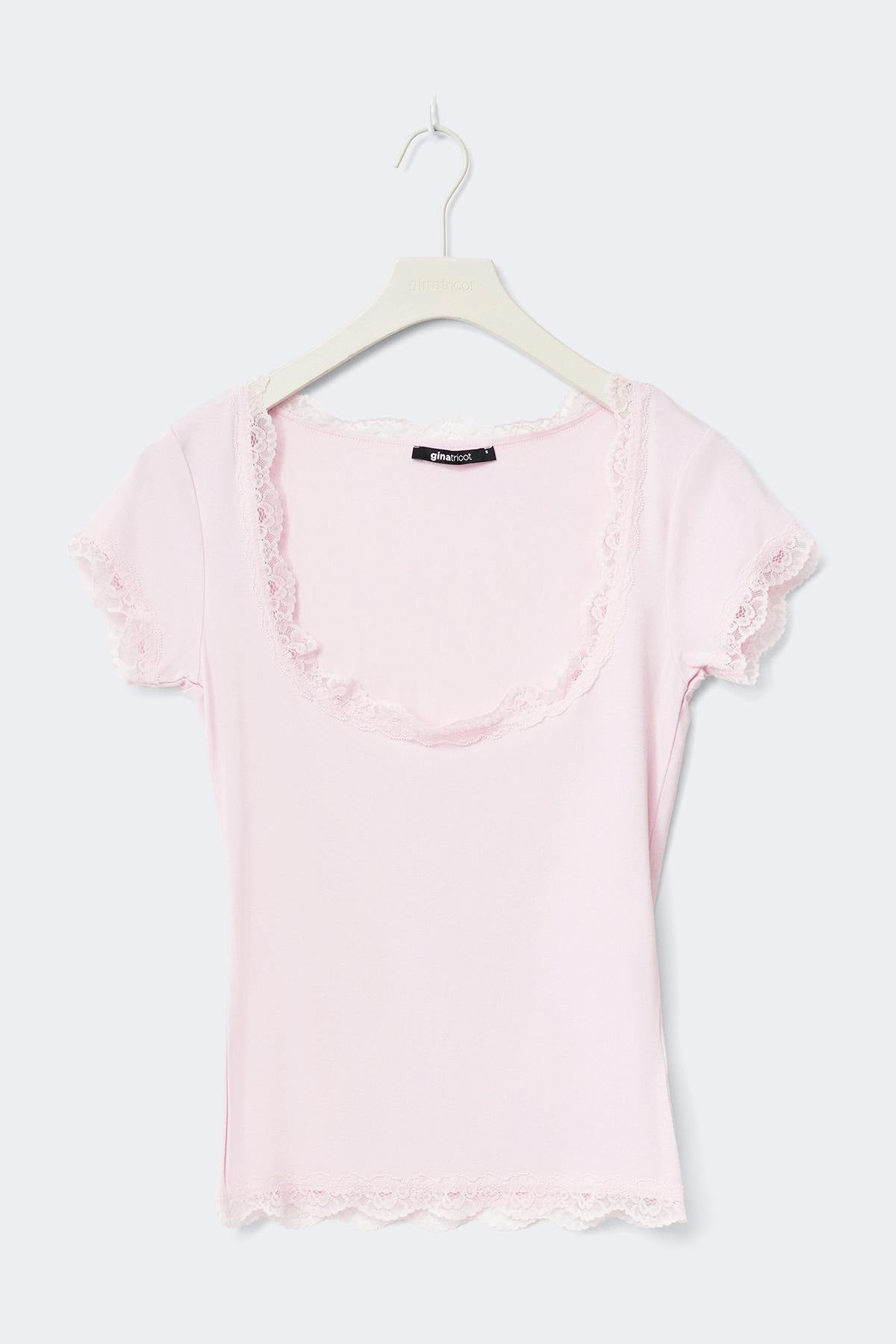 Lace detail top - Lotus