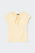 Keyhole top - Banana crepe