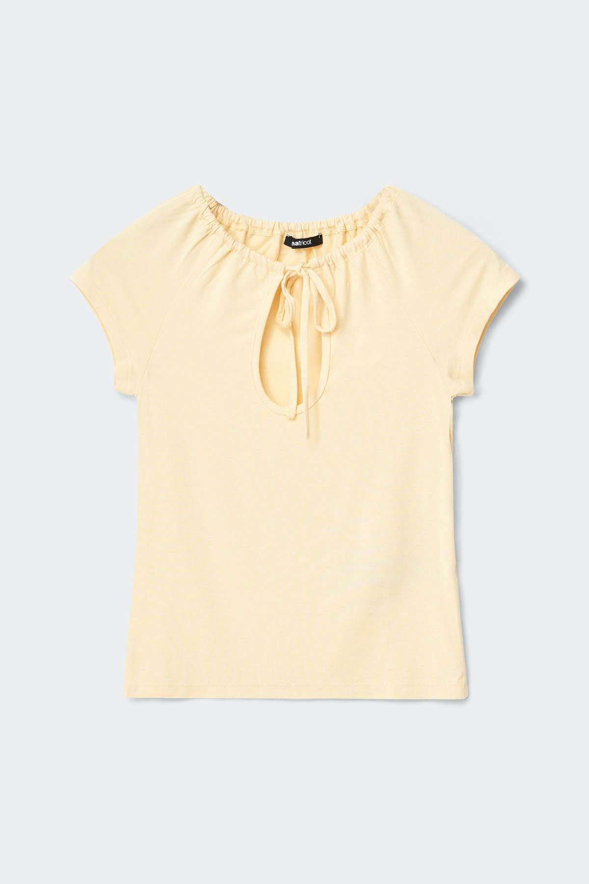 Keyhole top - Banana crepe