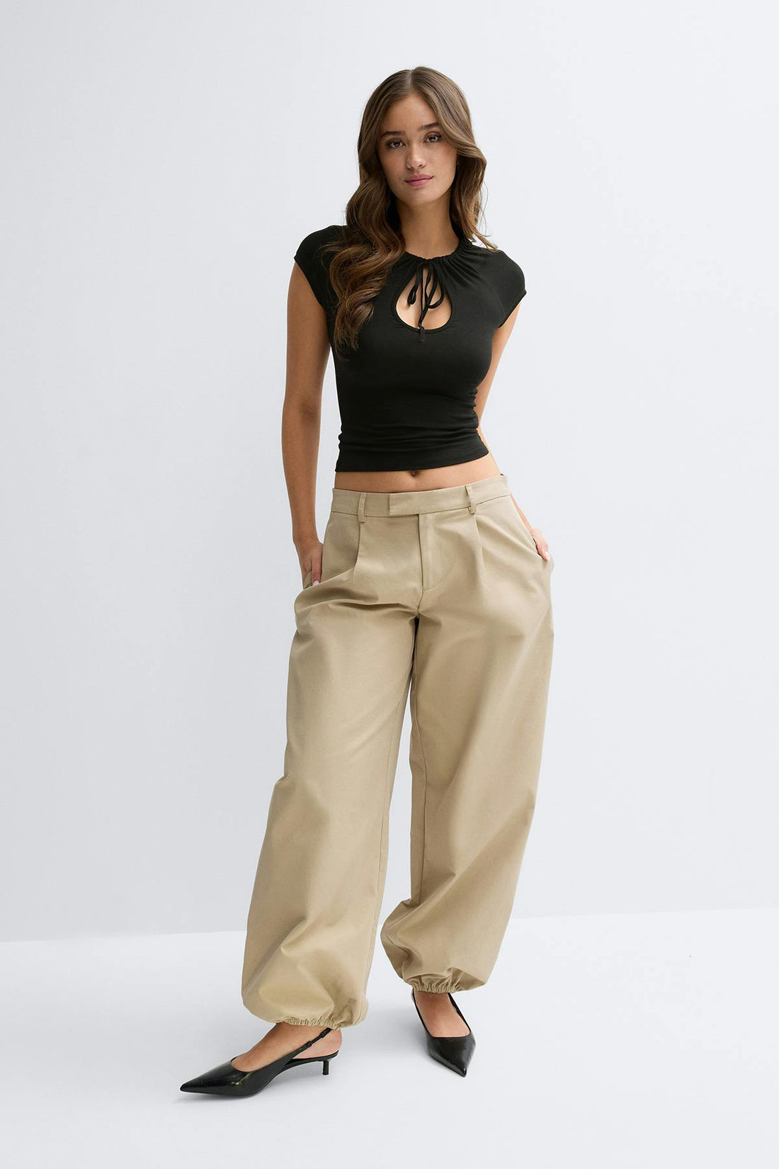 Keyhole top - Noir