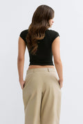 Keyhole top - Noir