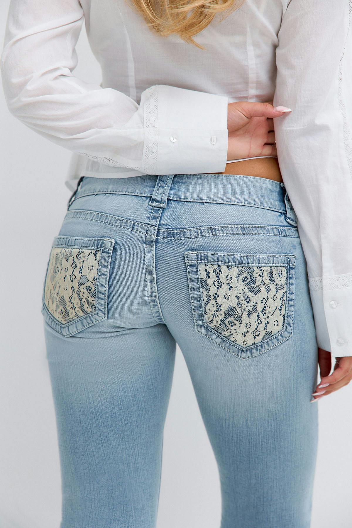 14+ sparkle flare jeans tall - Tinted blue