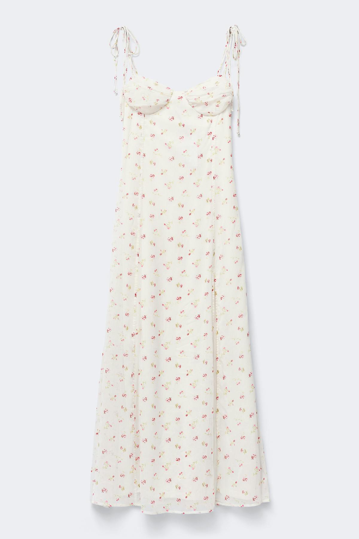 14+ tie dress - Ditsy aop
