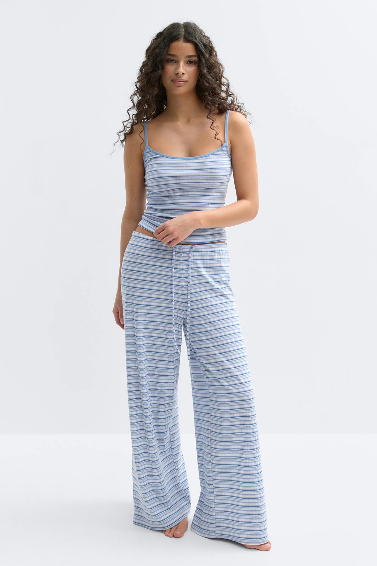 Soft loungewear singlet - Blue horizon
