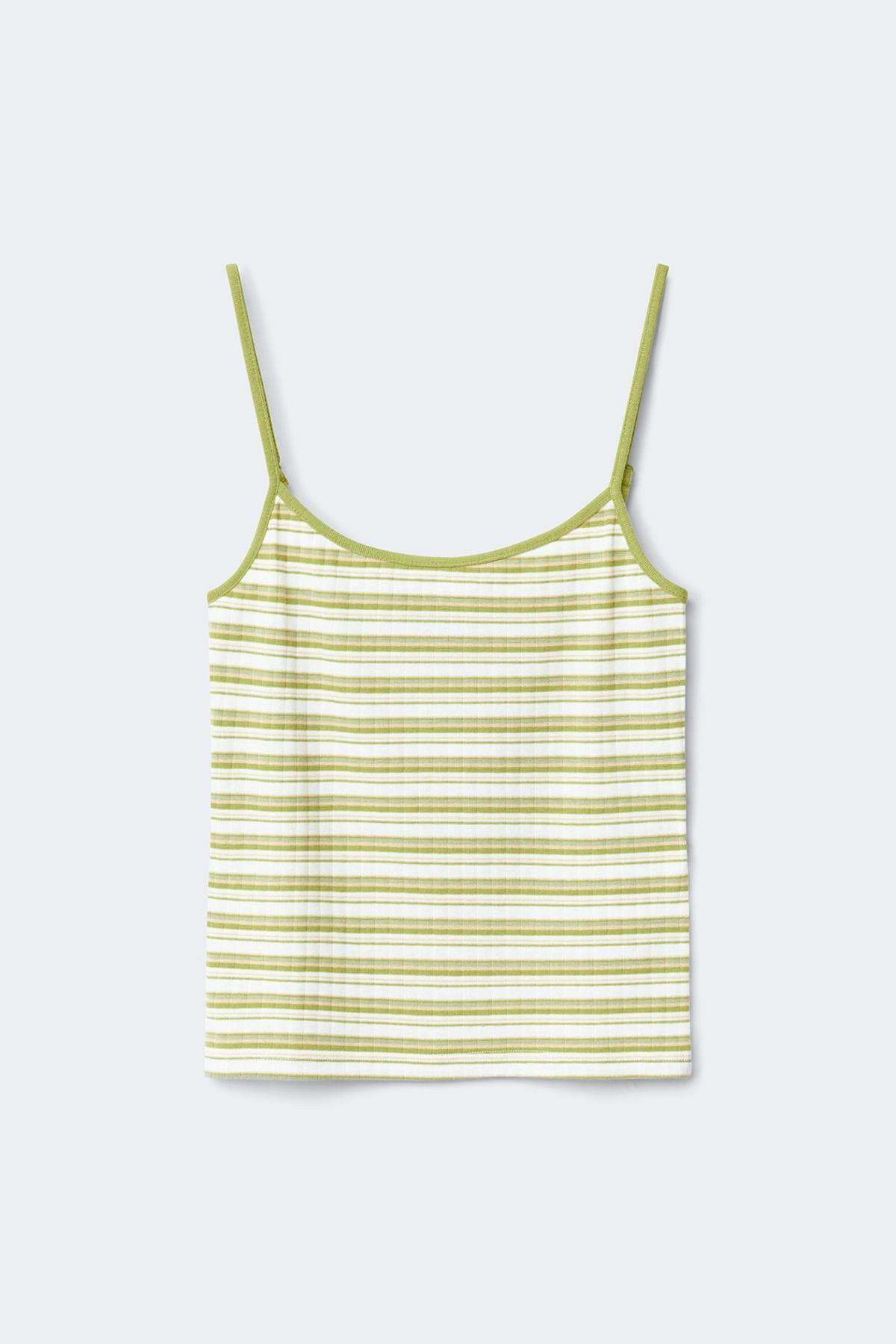 Soft loungewear singlet - Dusty green