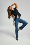Holy molly bootcut jeans - Bleu foncé