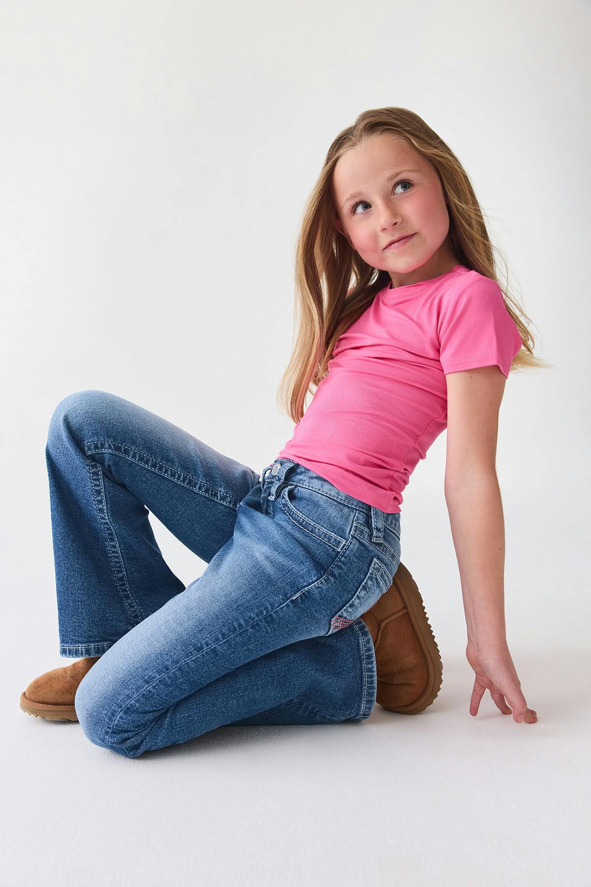 Y petite dixie flare jeans - Mid blue