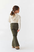 Y petite dixie flare jeans - Vert