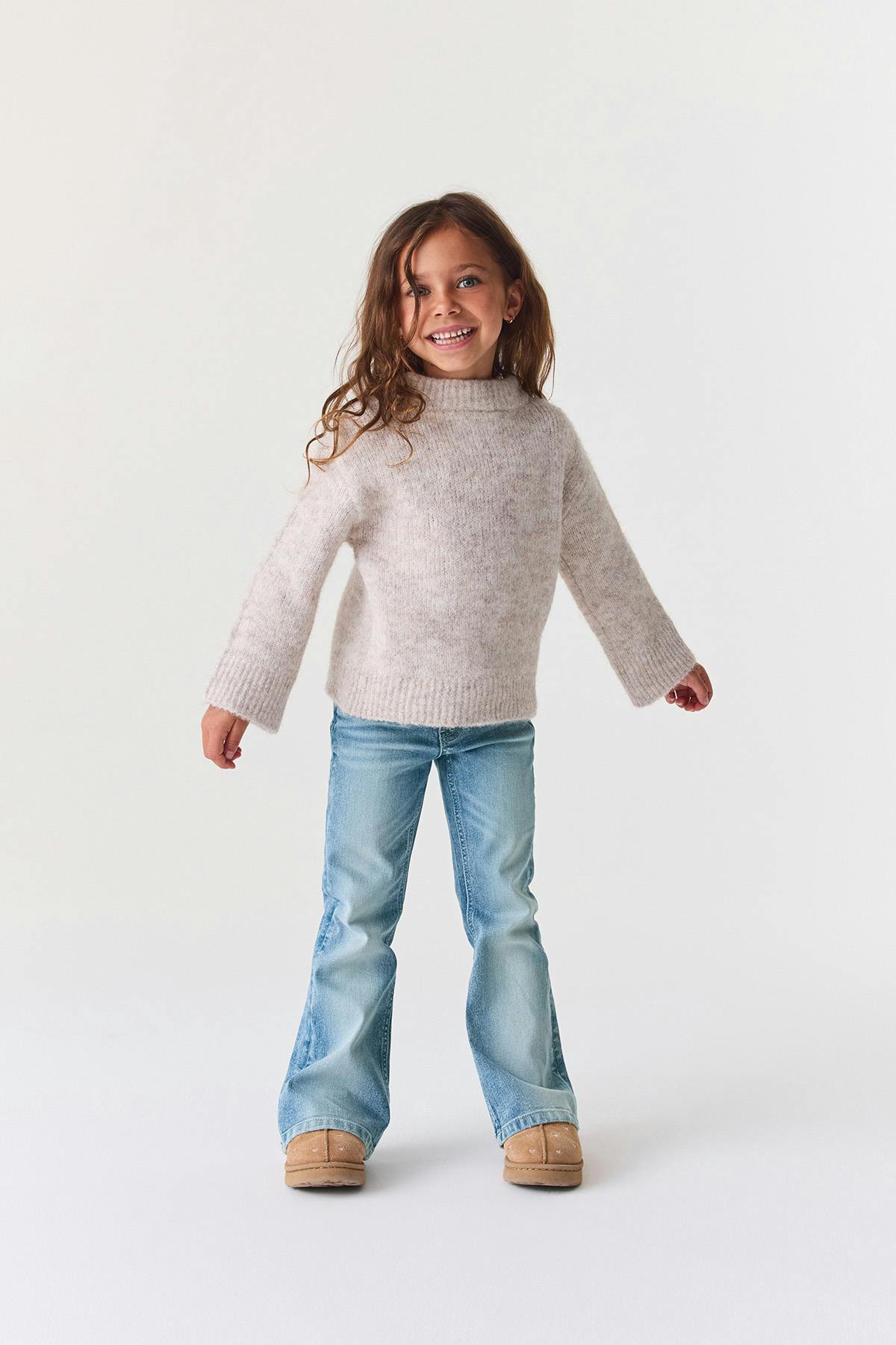 Y petite too clean flare jeans - Mid blue