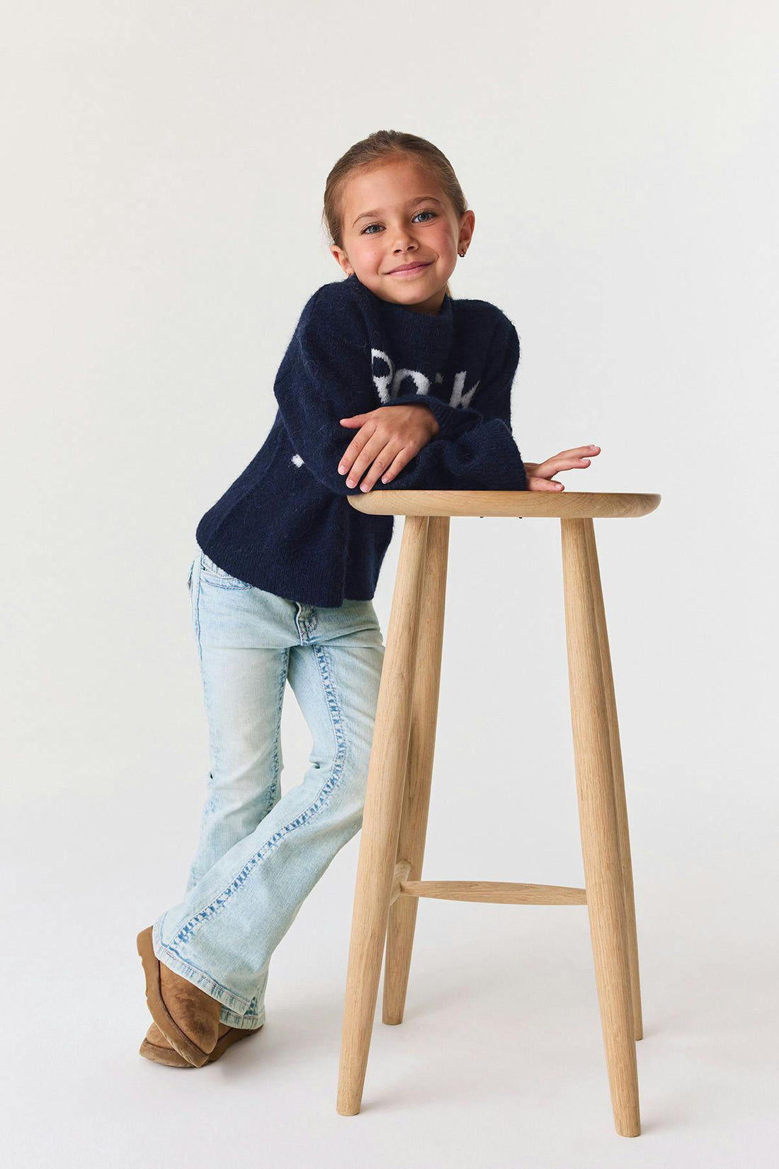 Y petite angel wings jeans - Bleu clair