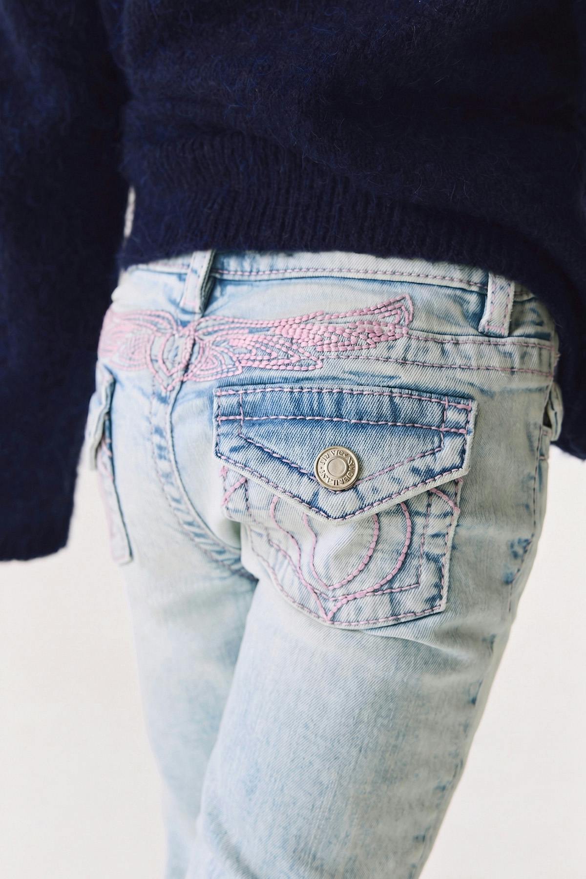 Y petite angel wings jeans - Bleu clair