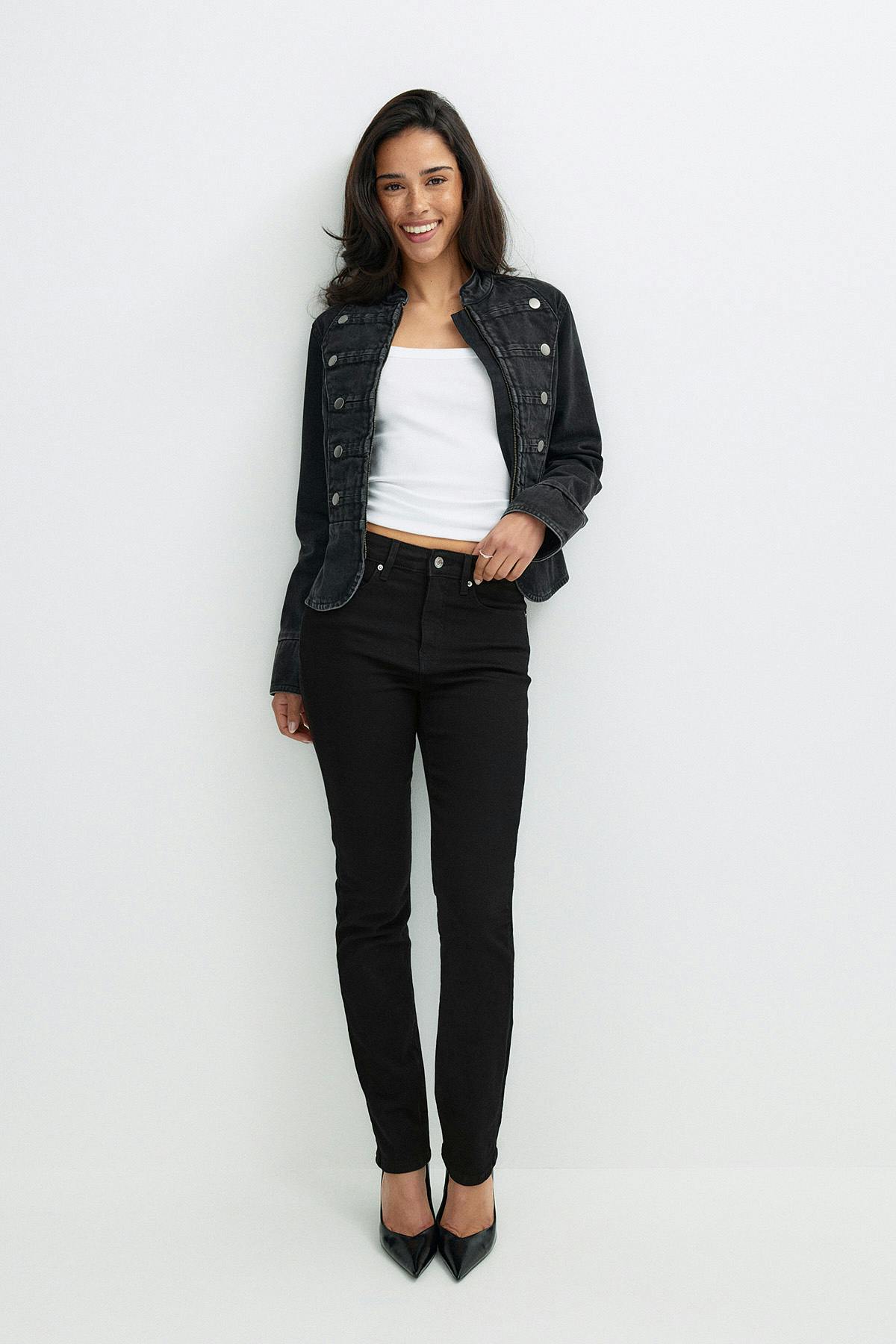 Holy molly slim jeans - Noir