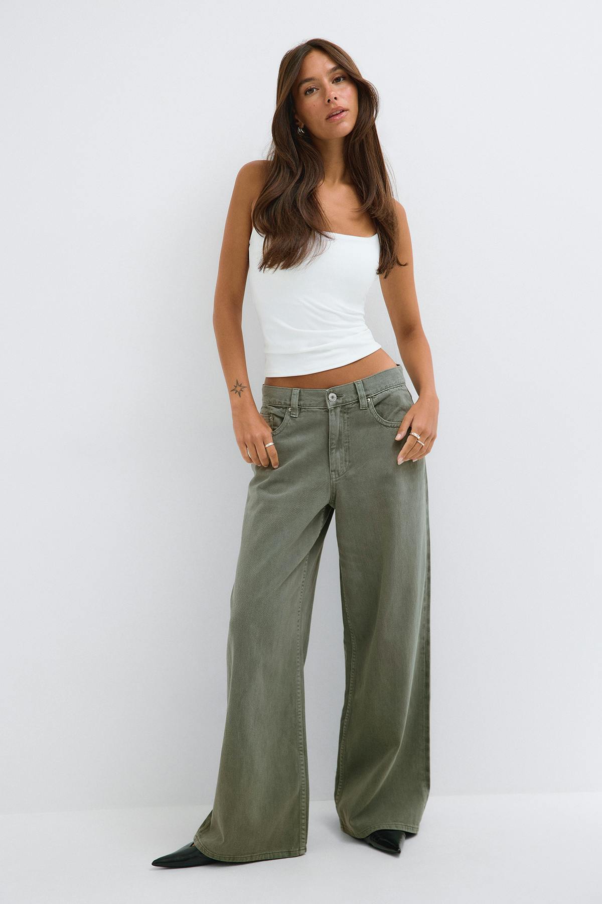 Baggy babe jeans - Blanc cassé