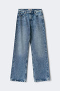 Rebel rhinestone jeans - Bleu