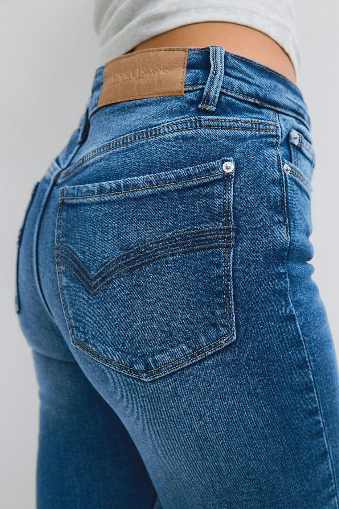 Shape up flare jeans - Mid blue