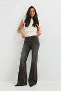 Shape up flare jeans - Blanc cassé