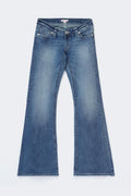 14+ delowlow flare jeans tall - Mid blue