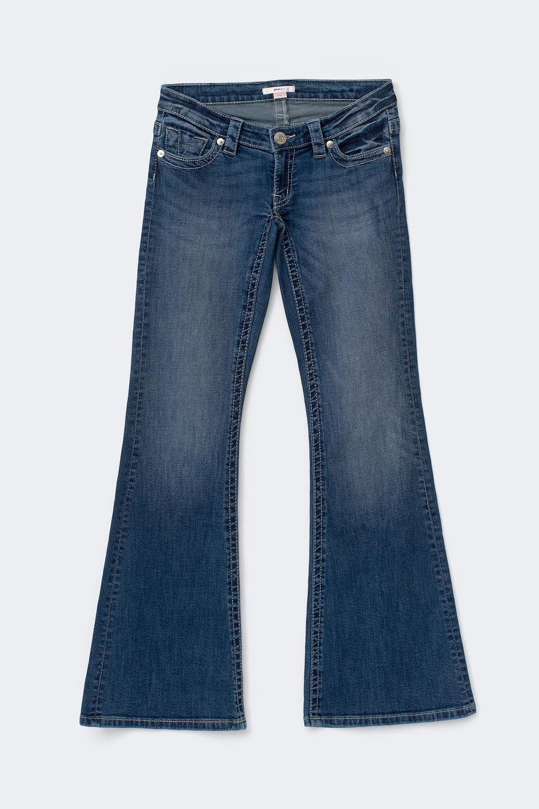 14+ delowlow flare jeans tall - Mid blue