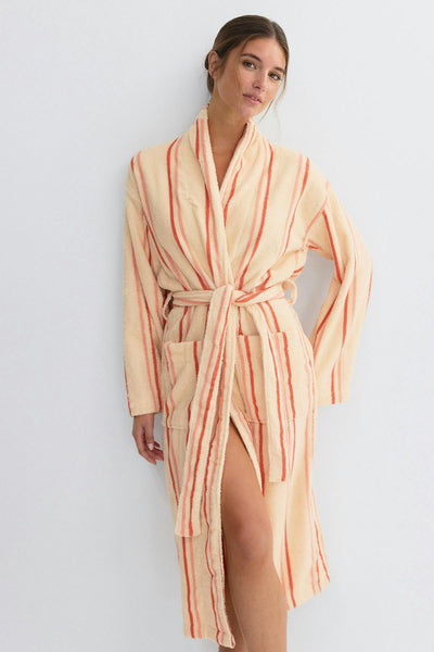 Soft terry bathrobe